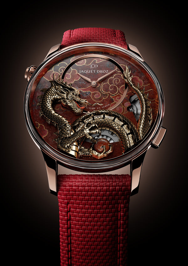 Imperial Dragon Automaton Watch – Red Gold Cuprite Dial | Handcrafted Luxury Timepiece Inspired by Chinese Culture