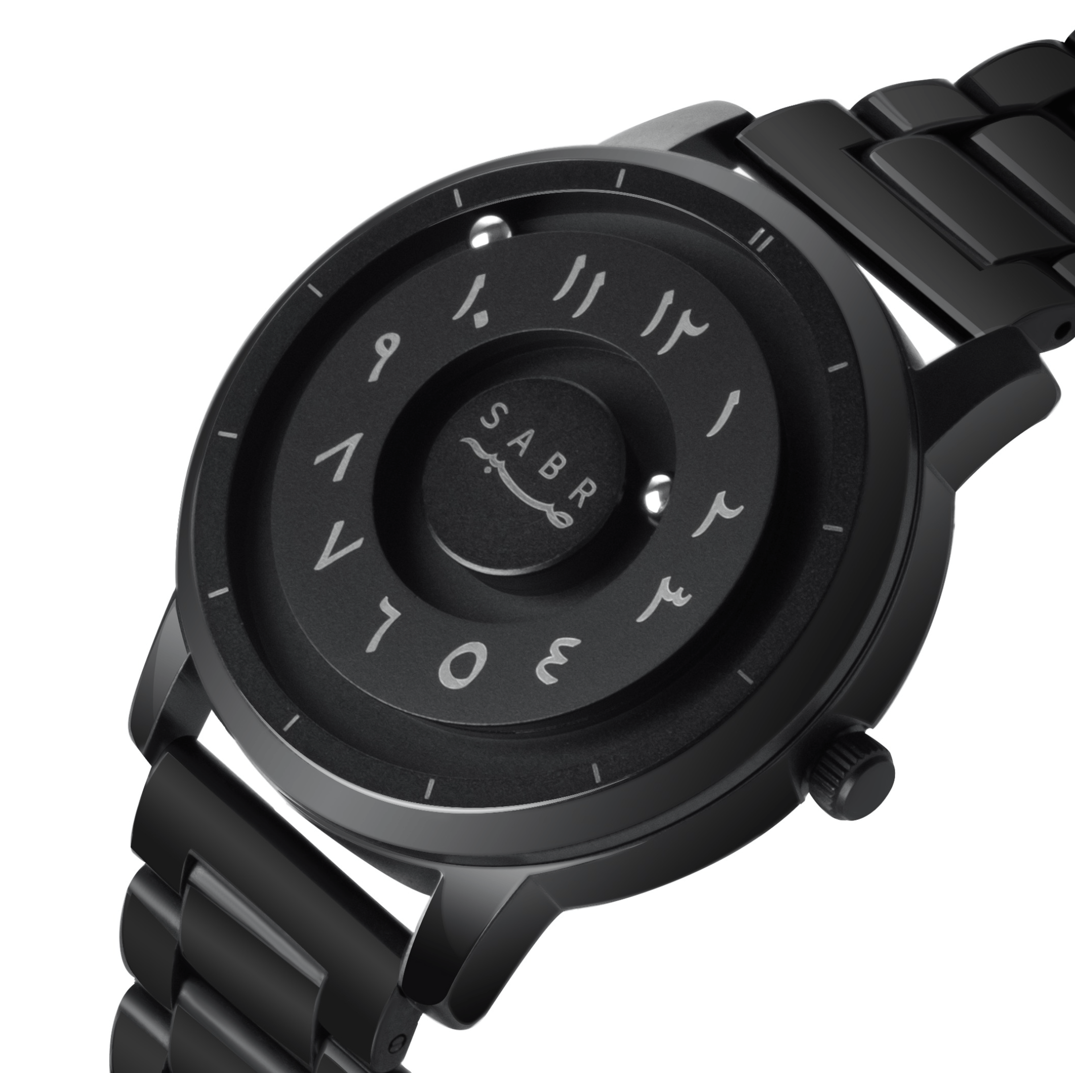 SABR Black Arabic Numeral Watch Men