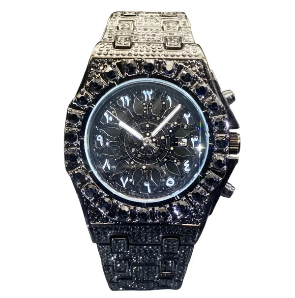 Arabic VVS Skeleton Automatic Watch – Luxury Black Dial | Roman Numerals | Self-Winding Mechanical Timepiece for Men