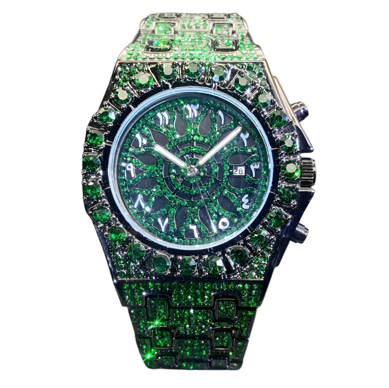 Arabic VVS Skeleton Automatic Watch – Luxury Black Dial | Roman Numerals | Self-Winding Mechanical Timepiece for Men