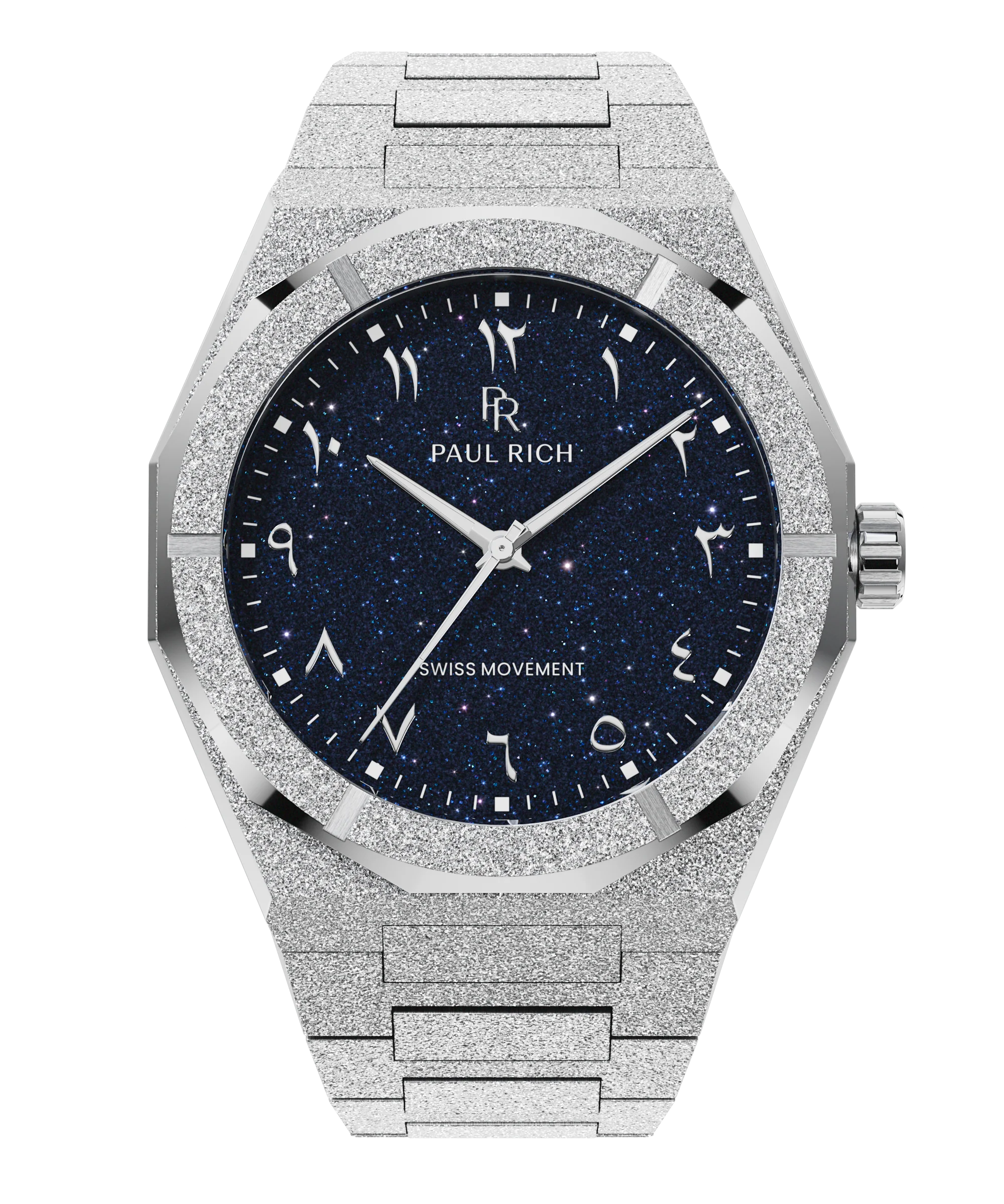 Arabic Dial Grey Dust Watch For Men