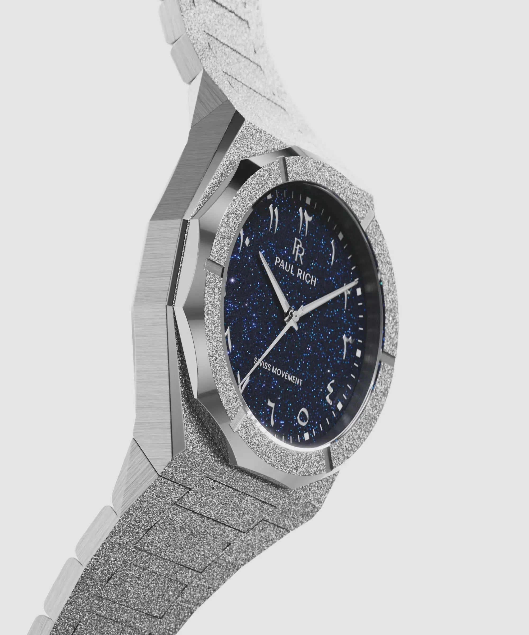 Arabic Dial Grey Dust Watch For Men