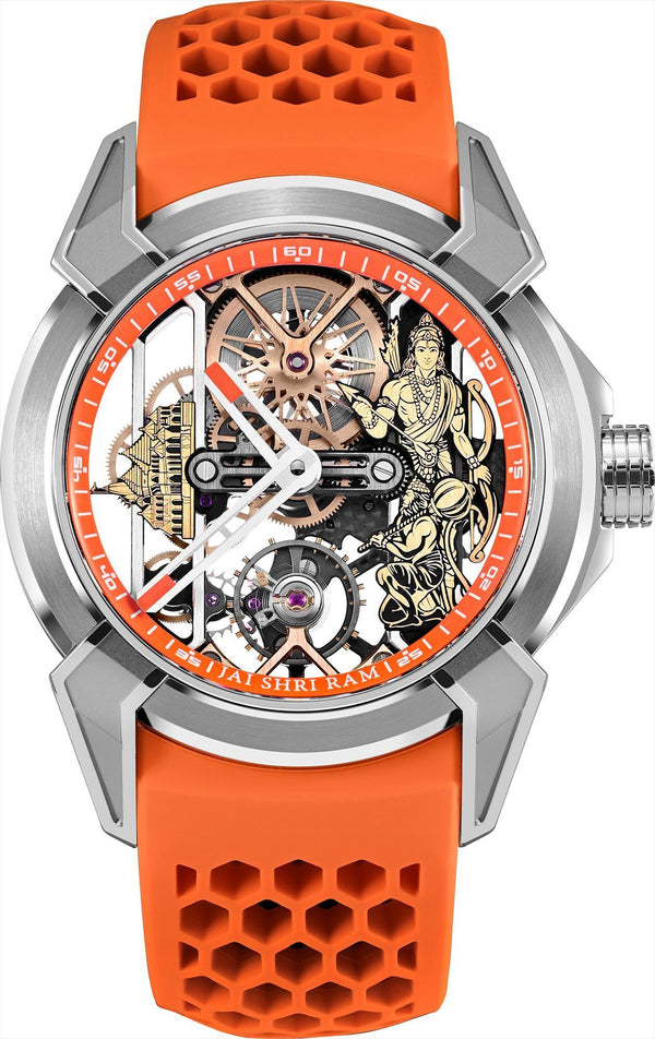 🕰️ Shri Ram Edition Luxury Skeleton Watch (Replica) | Premium Design