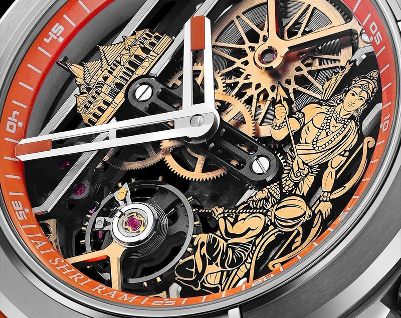 🕰️ Shri Ram Edition Luxury Skeleton Watch (Replica) | Premium Design
